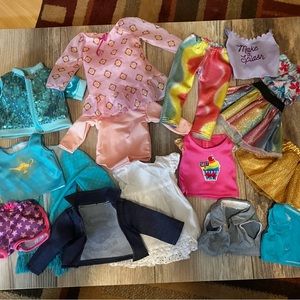 American Girl & Our Generation  Large Bundle Outfits & Access EUC & clean cond